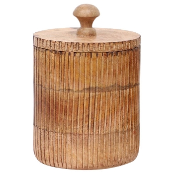 VorratsDose Dost, Holz, 13x13x18 cm