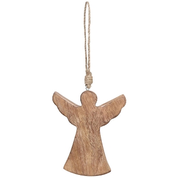 SchutzEngelHänger Dost, natur, Holz, 10x1,5x15 cm