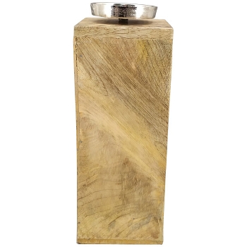 TeeLichtHalter Dost, Holz, 10x10x27 cm