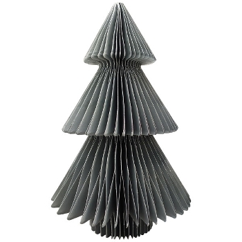 Baum PaperArt, grau, Papier, 15x15x42 cm