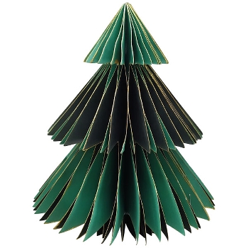 Baum PaperArt, grün, Papier, 10x10x25 cm