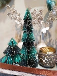 Baum PaperArt, grün, Papier, 9x9x42 cm