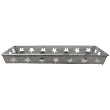 KerzenHalter Junker, zink, Metall, 34x11,5x3,5 cm