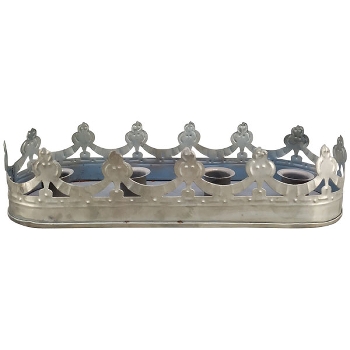 KerzenHalter Junker, zink, Metall, 29x10x6,5 cm
