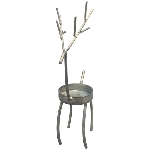 RentierKerzenHalter Junker, zink, Metall, 7x4x15 cm