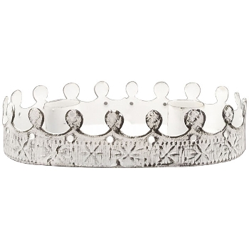 KerzenHalter ClairBlanc, weiß, Metall, 16x9x3 cm