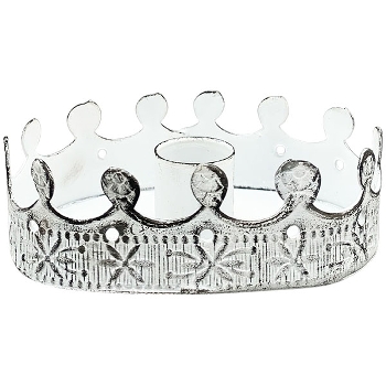 KerzenHalter ClairBlanc, weiß, Metall, 10x6,5x3 cm