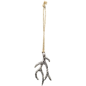 GeweihHänger GROS, silber, Aluminium, 4x0,5x10 cm