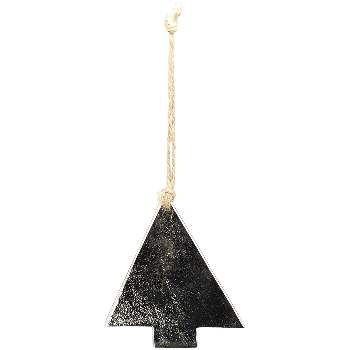 BaumHänger GROS, silber, Aluminium, 9,5x0,5x11,5 cm