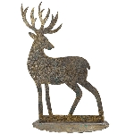 Rentier Doré, gold, Metall, 38x15x58 cm
