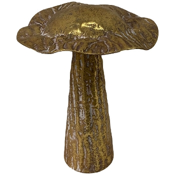 Pilz Doré, gold, Metall, 28,5x28,5x38 cm