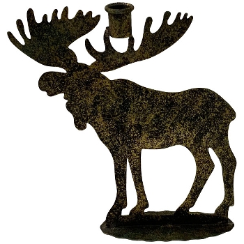 RentierKerzenHalter Doré, gold, Metall, 22,5x6,5x25 cm