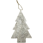 BaumHänger Doré, silber, Metall, 29,8x0,3x49,5 cm