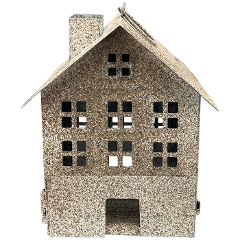 HausHänger Junker, grau/braun, Metall, 9x7,5x13,5 cm
