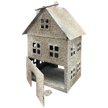 HausHänger Junker, grau/braun, Metall, 12x8x15,5 cm