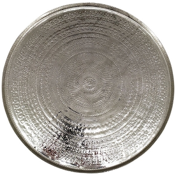 Tablett GROS, silber, Aluminium, 21x21x2 cm
