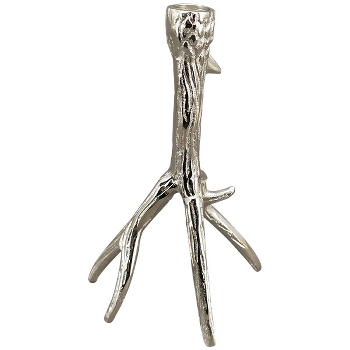 KerzenHalter GROS, silber, Alu, 15x10x25 cm