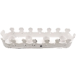 KerzenHalter ClairBlanc, weiß, Metall, 16x4x3 cm