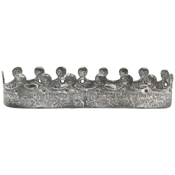 KerzenHalter Junker, grau, Metall, 21,5x5x3 cm