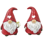 Santa Lilian, rot, Polyresin, 5x5x7,5 cm