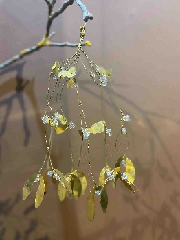 Hänger Doré, gold, Metall, 31 cm