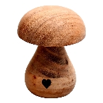 Pilz Dost, natur, Holz, 5x5x8 cm