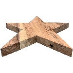 Stern Dost, natur, Holz, 26x26x3 cm