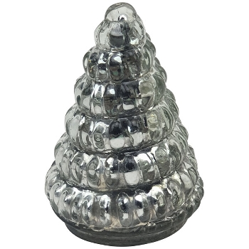 TannenBaum Vitreous, silber, Glas, 6,5x6,5x10 cm