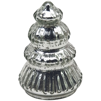 TannenBaum Vitreous, silber, Glas, 6,5x6,5x10 cm