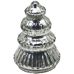 TannenBaum Vitreous, silber, Glas, 6,5x6,5x10 cm