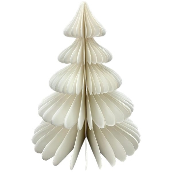 TannenBaum PaperART, weiß, Papier, 50 cm