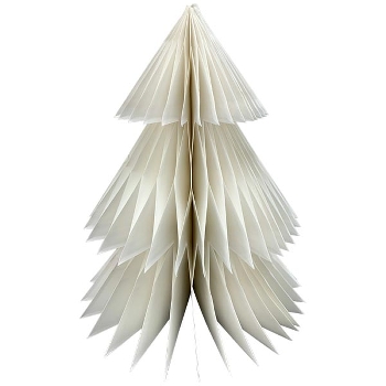 Tannenbaum PaperART, weiß, Papier, 40x40x50 cm