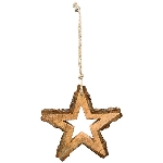SternHänger Dost, natur, Holz, 23x2,5x21 cm