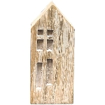 Haus Dost, natur/weiß, Holz, 4,2x4x10 cm