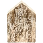 Haus Dost, natur/weiß, Holz, 8,3x4x12,2 cm