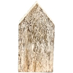 Haus Dost, natur/weiß, Holz, 9x5x18 cm