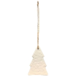 TannenBaumHänger Puri, creme, Alu, 5x0,5x7,2 cm