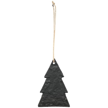 TannenBaumHänger Sobre, schwarz, Alu, 6x0,5x9,2 cm