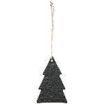 TannenBaumHänger Sobre, schwarz, Alu, 6x0,5x9,2 cm