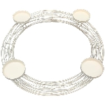 KerzenHalter Dazz, creme, Metall, 46,5x43x8 cm