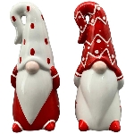 Santa Chrissie, rot/weiß, Dolomite, 5,5x5,5x15 cm