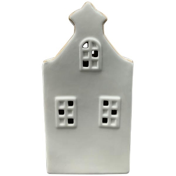LED Haus CœuR, weiß, Porzellan, 8,6x8,1x17,2 cm
