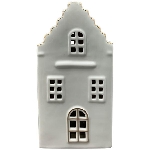 LED Haus CœuR, weiß, Porzellan, 9,4x8,4x17,9 cm