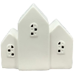 LED Haus CœuR, weiß, Porzellan, 11x5,5x9,6 cm