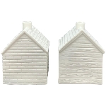 LED Haus CœuR, weiß, Porzellan, 4,7x5,1x7,8 cm