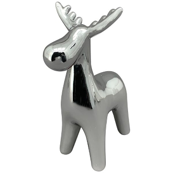 Rentier ArgenT, silber, Porzellan, 8,5x6,5x12 cm