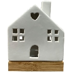 LED Haus CœuR, weiß, Dolomite, 13x6,5x17,5 cm