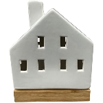 LED Haus CœuR, weiß, Dolomite, 13x6,5x17,5 cm