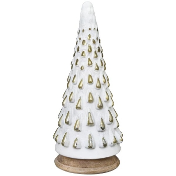 TannenBaum Vitreous, Glas/Holz, 14x14x32 cm