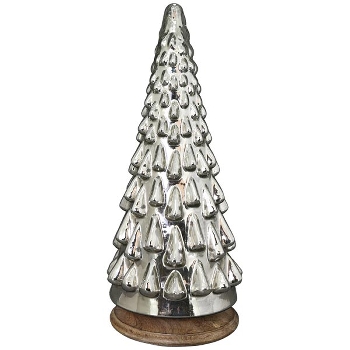 TannenBaum Vitreous, Glas/Holz, 14x14x32 cm